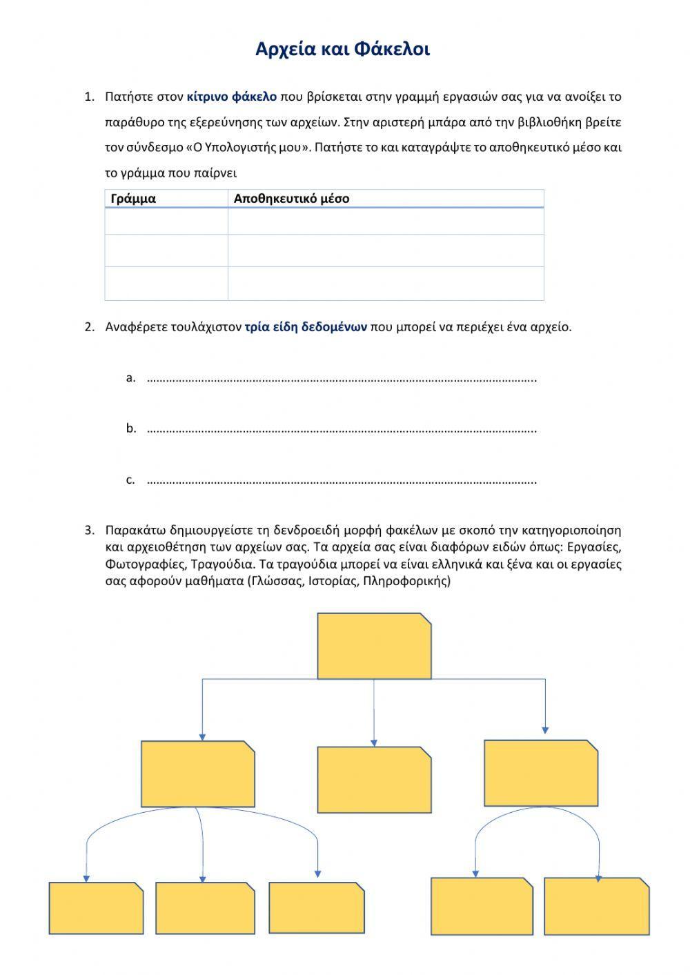 Φάκελοι και Αρχεία