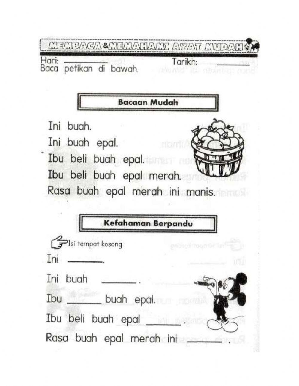 Latihan Baca Ayat Mudah - Part 1