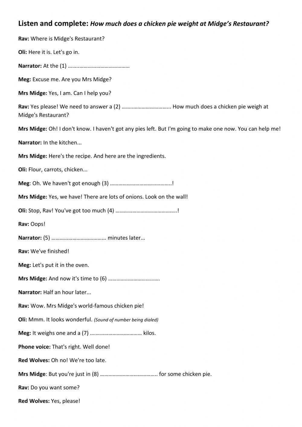 CP7 Listening Practice