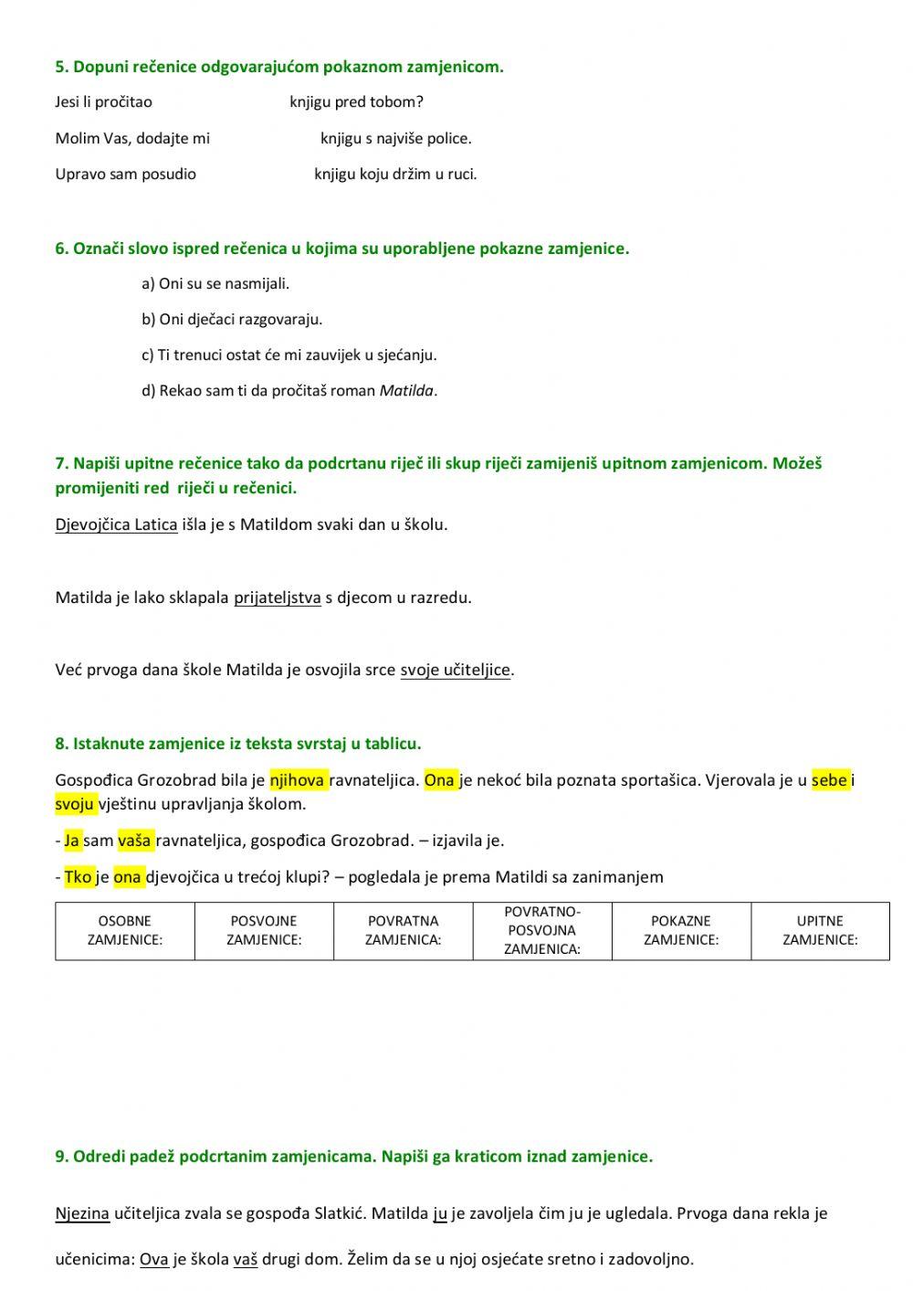 HJ6 Brojevi i zamjenice