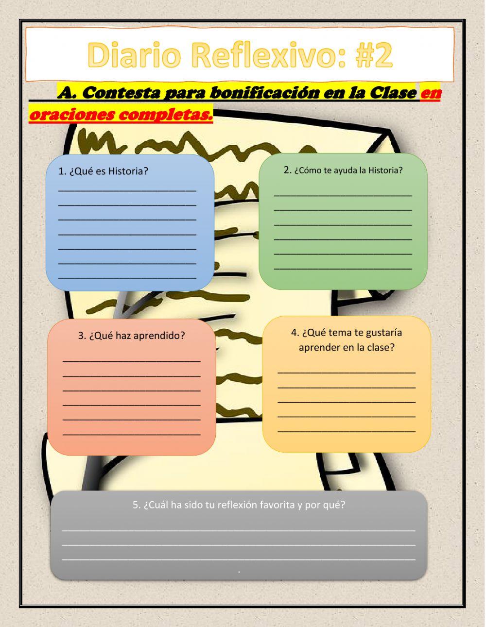 Diario Reflexivo - 2 Historia