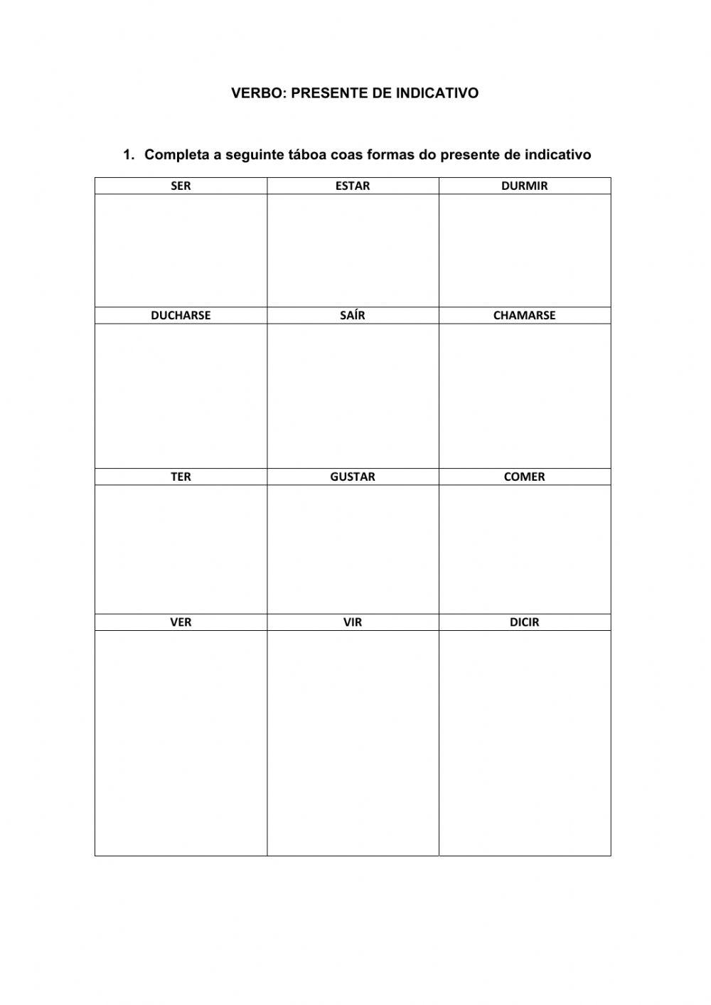 Presente de indicativo