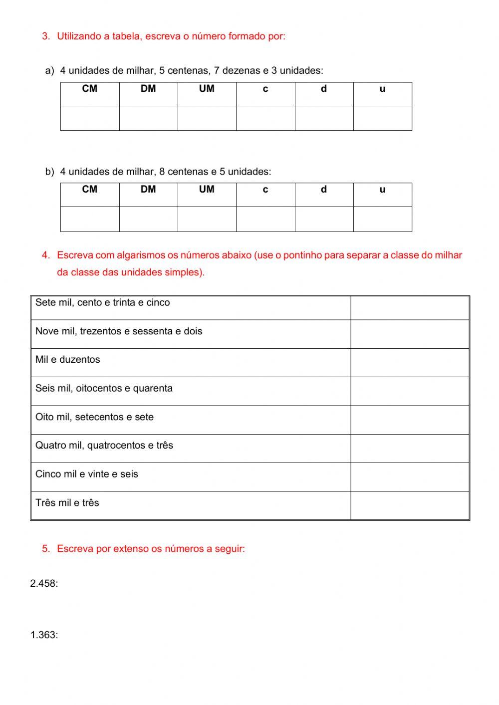 Sistema de Numeração Decimal