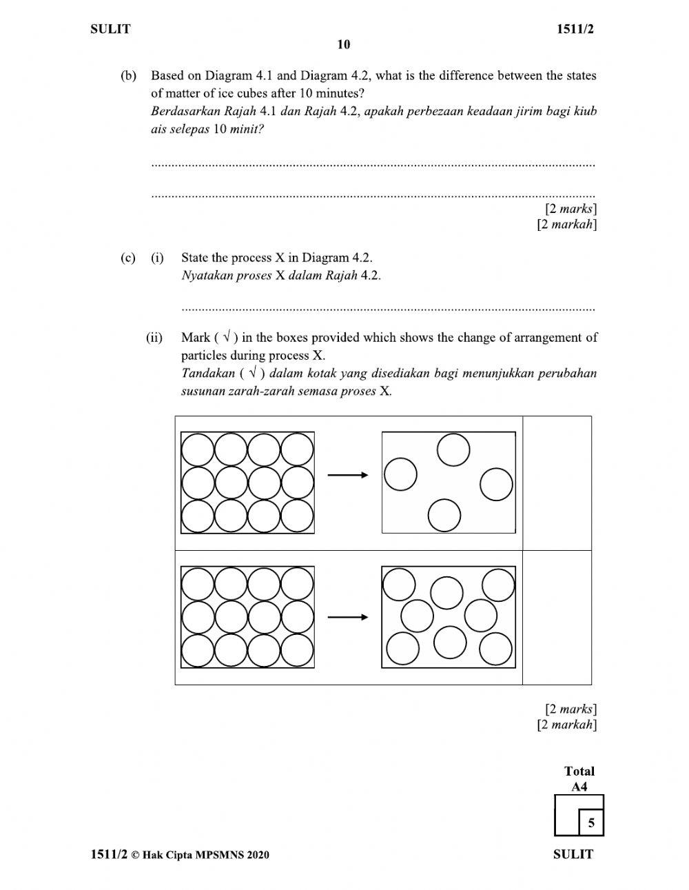Soalan Percubaan SPM Sains K2 NS 2020