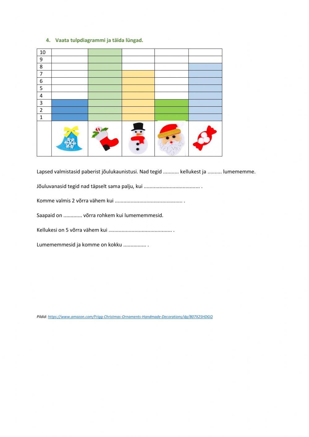 2.kl matemaatika kordamine enne jõule