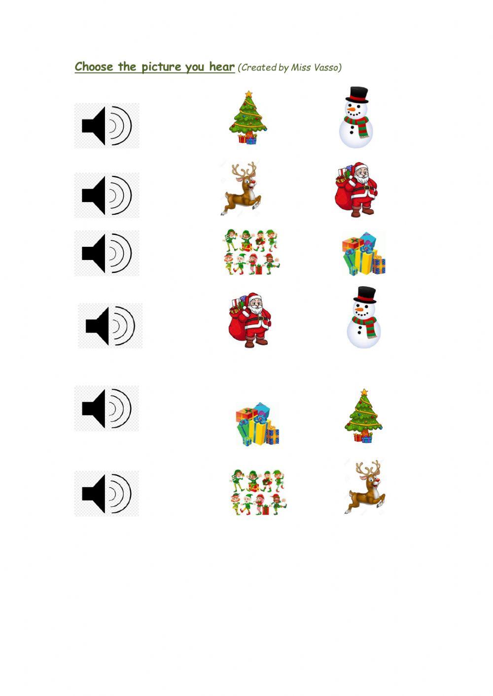 Christmas vocabulary 1
