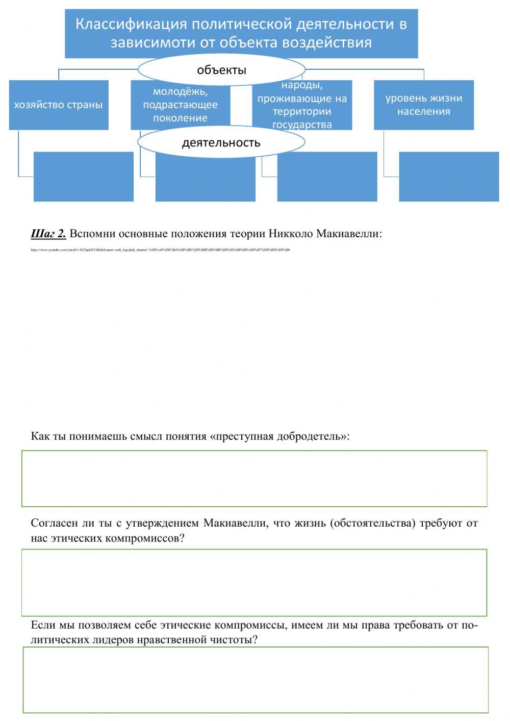 Политическая деятельность Политическая деятельность