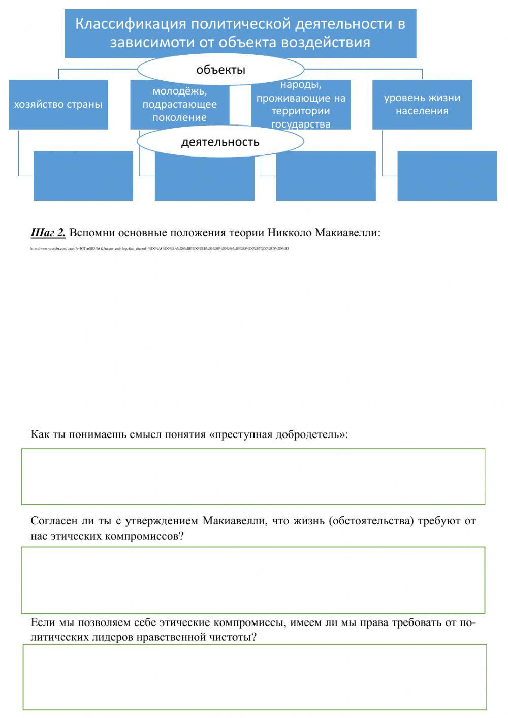 Политическая деятельность