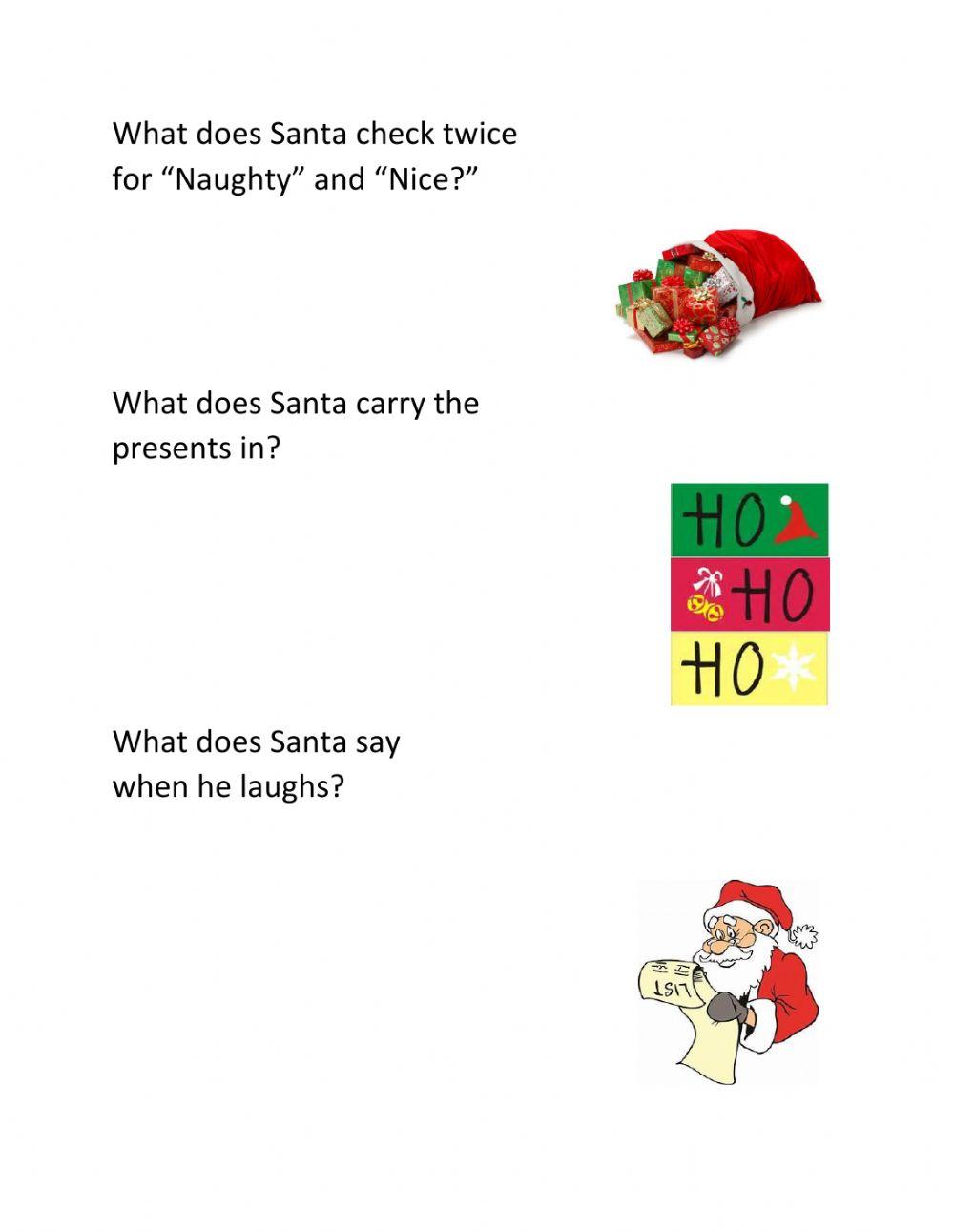 More Christmas WH Questions