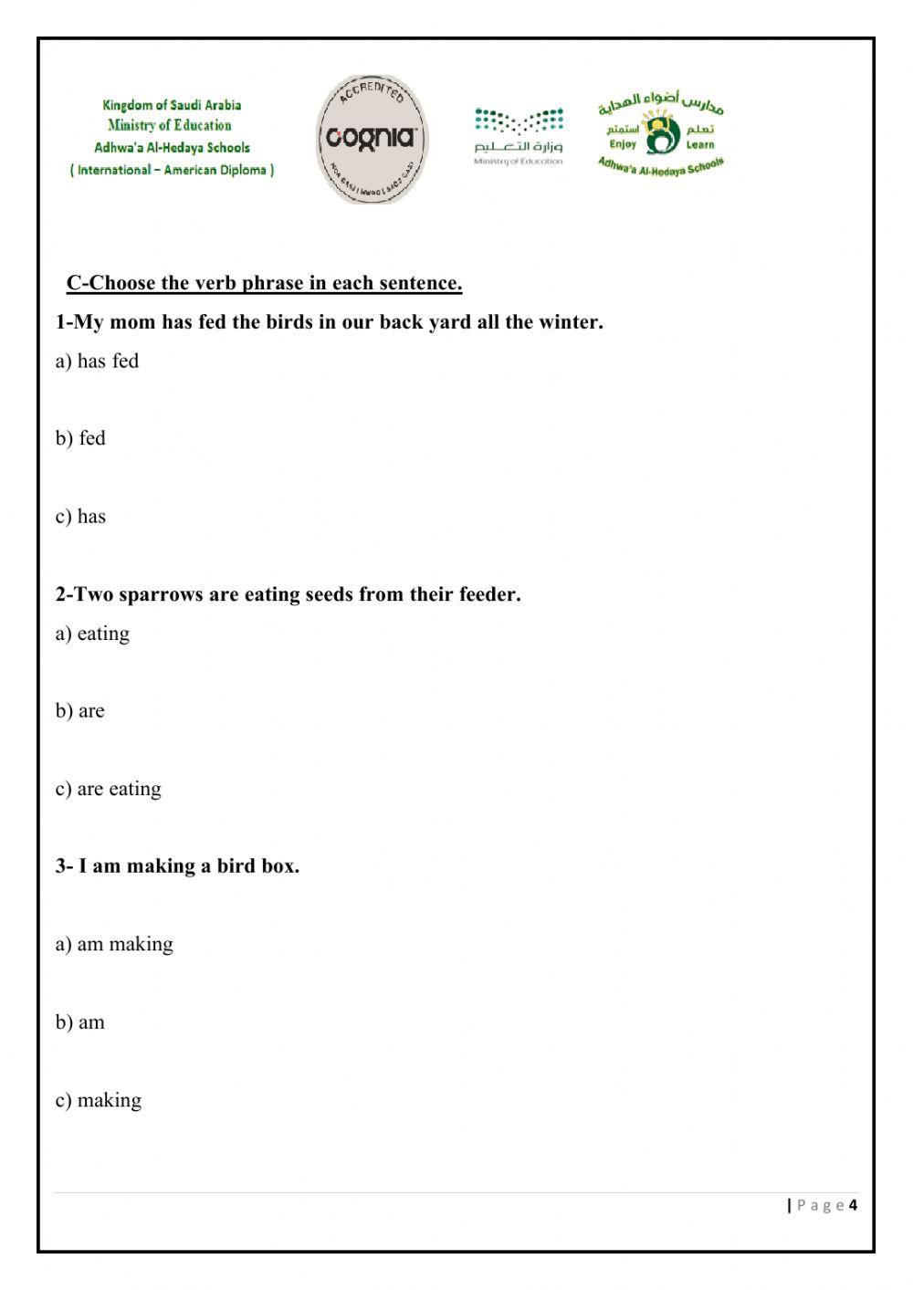 Paper 2 Grammar -Writing Model A Thursday