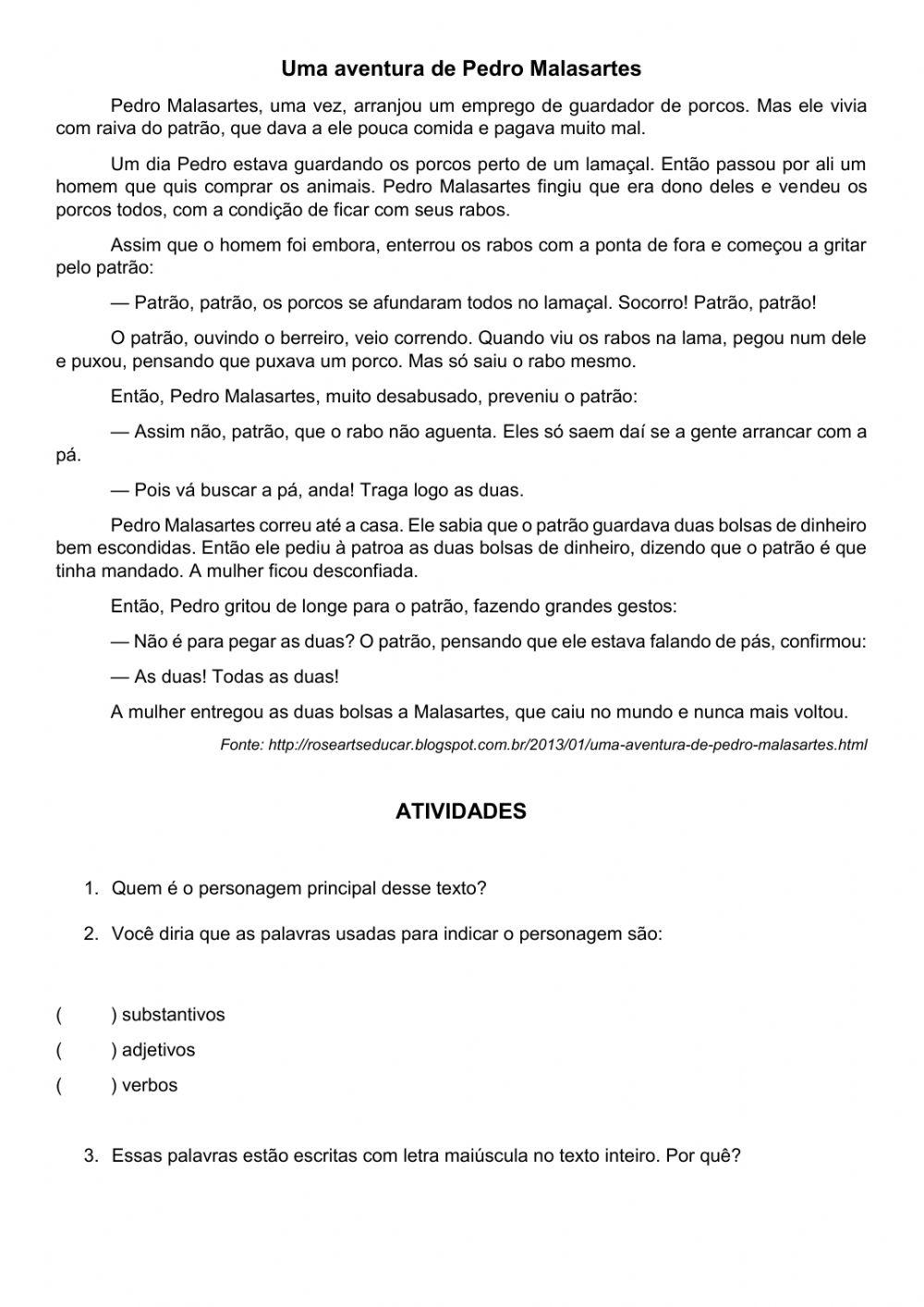 Revisão de substantivo, adjetivo e verbo