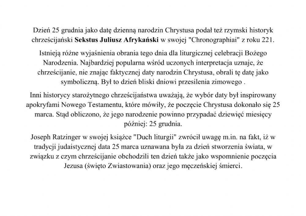 Boże Narodzenie część 1