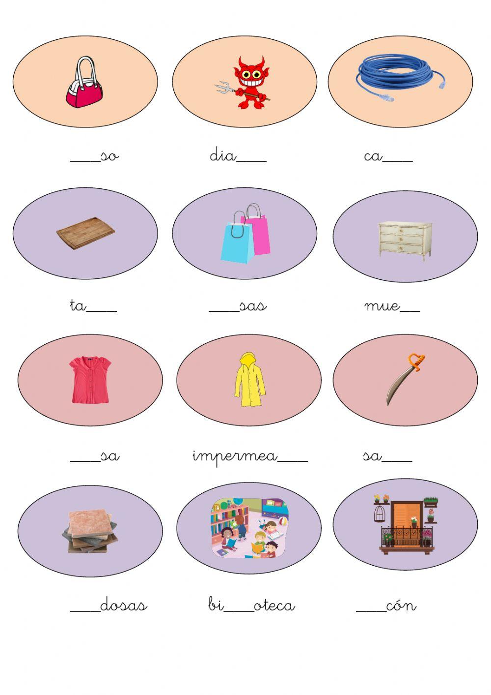 Completa con BL o B-L