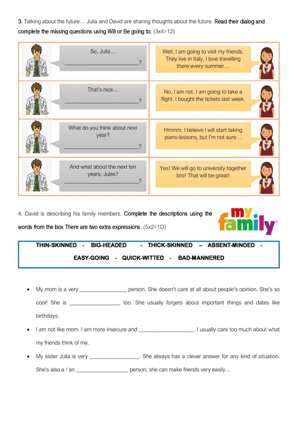 Final written exam language - English World 2020