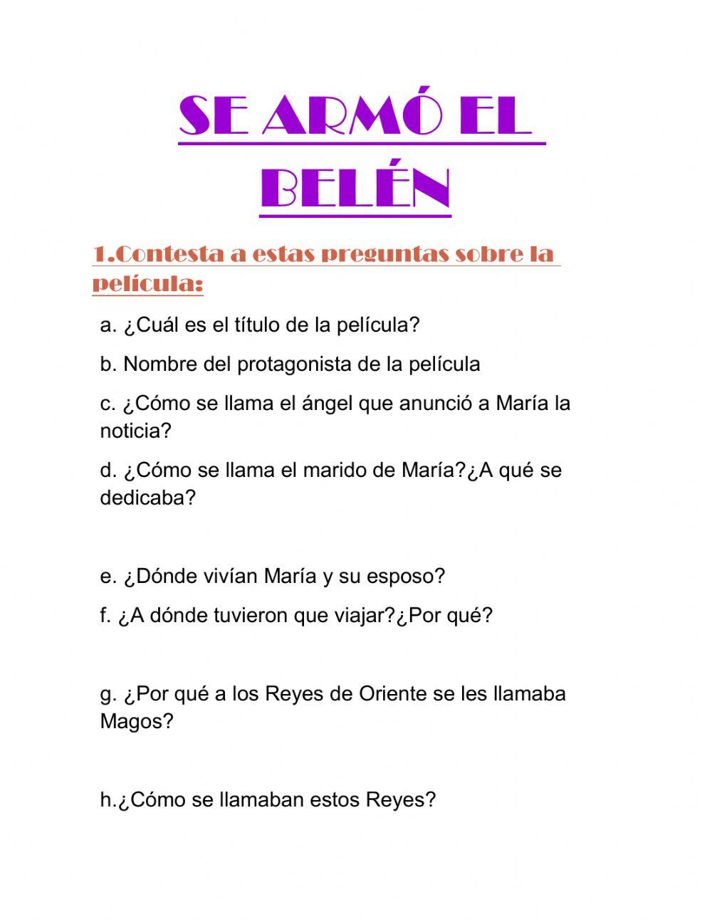 PELÍCULA -SE ARMÓ EL BELÉN-