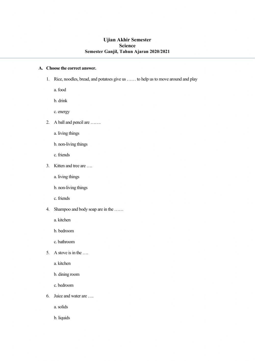 Ujian Akhir Semester