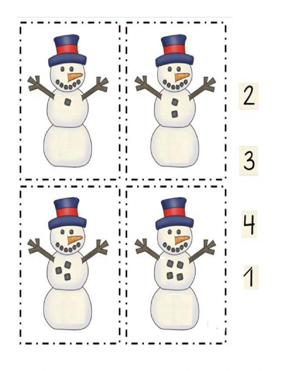 Realaciono cantidad - numeral del 1 al 4