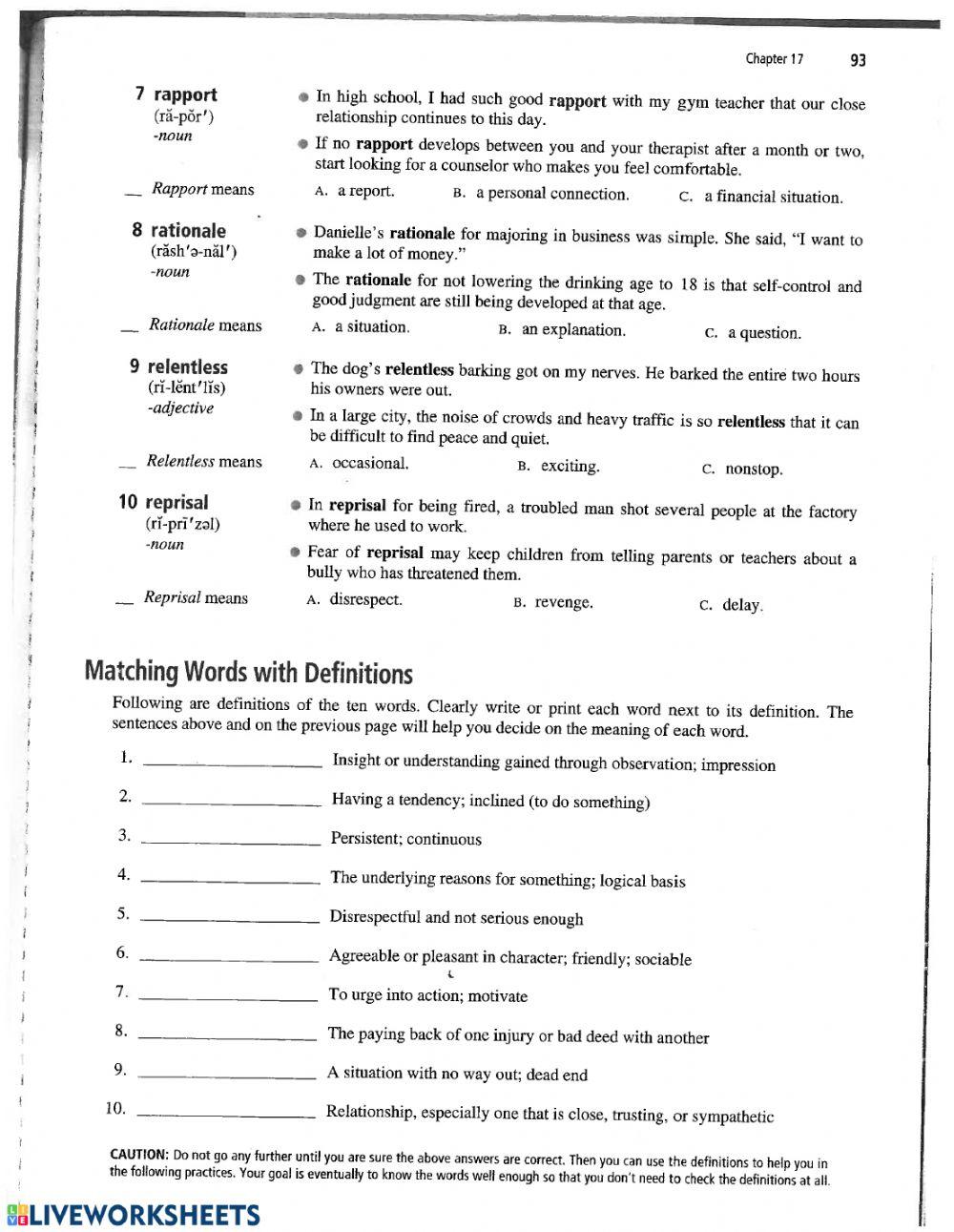 Vocabulary from Context 17