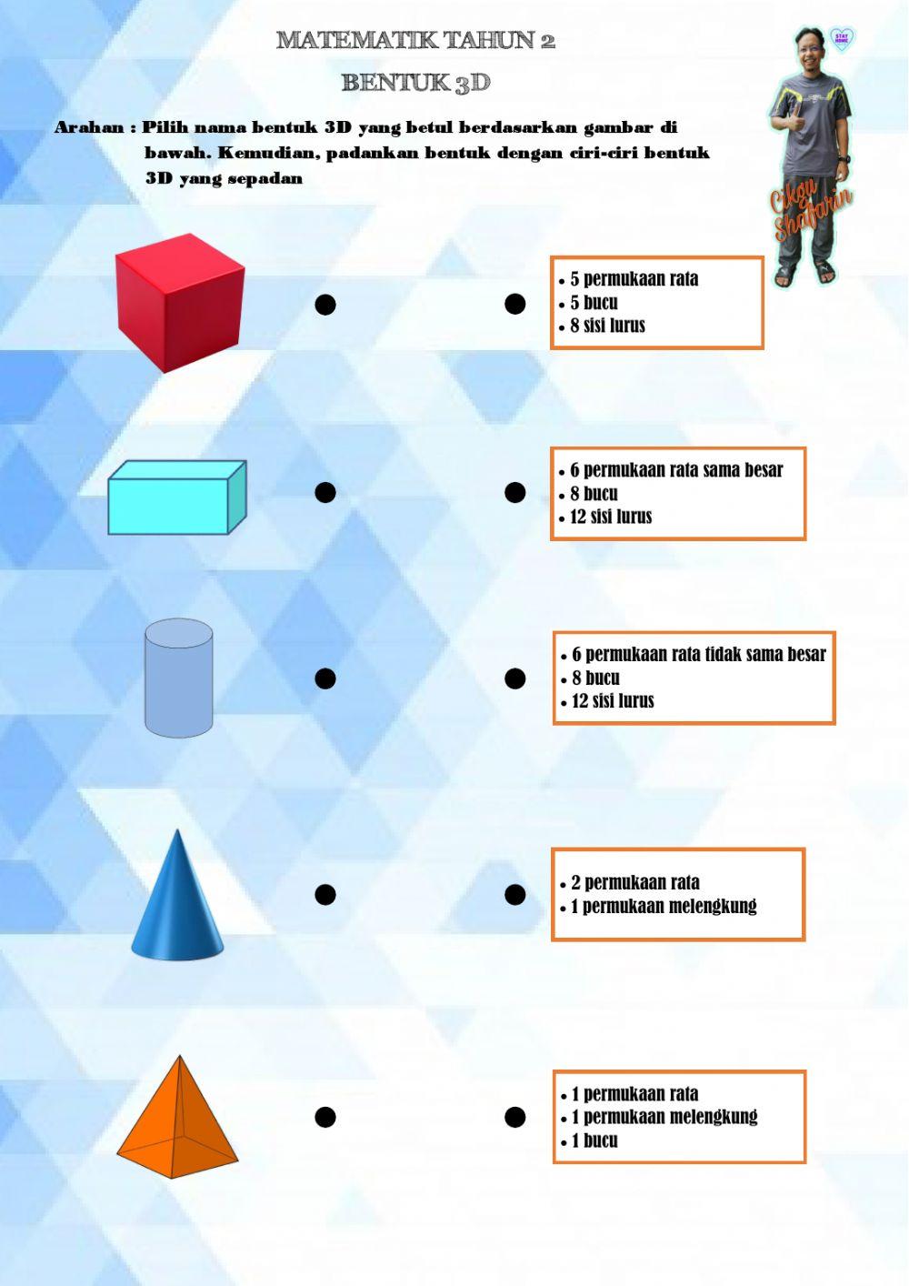 Matematik Tahun 2 BENTUK 3D