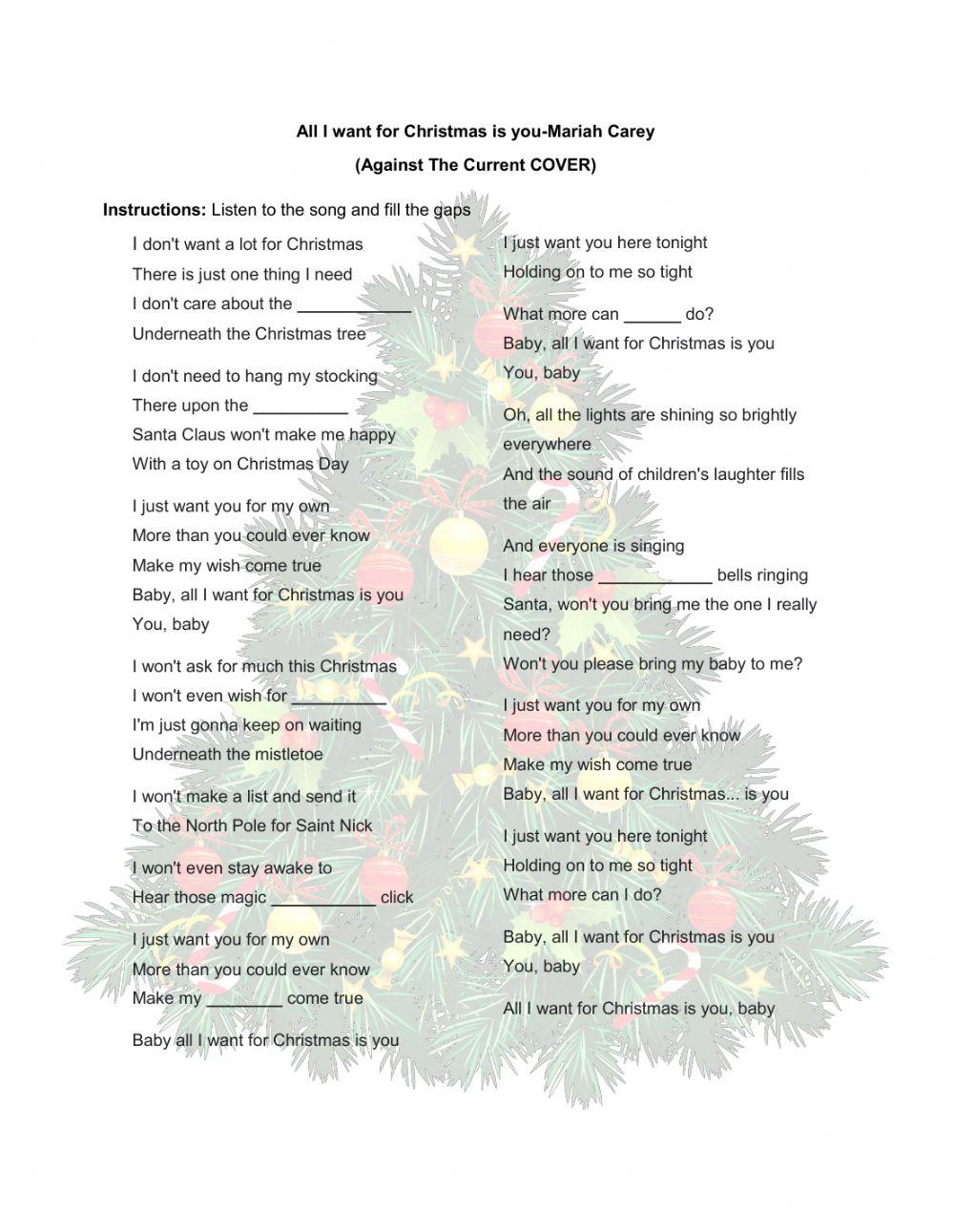 All I want for Christmas is you