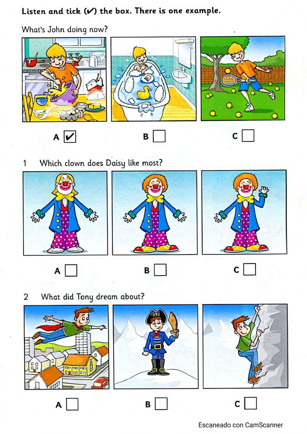 LISTENING TEST PART 1