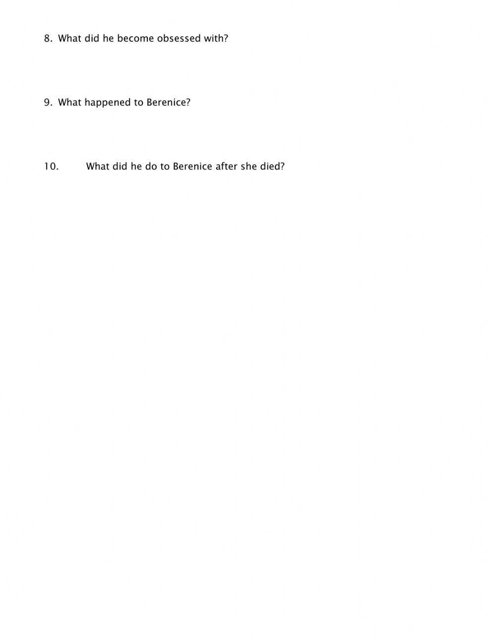 Berenice - Edgar Allan Poe