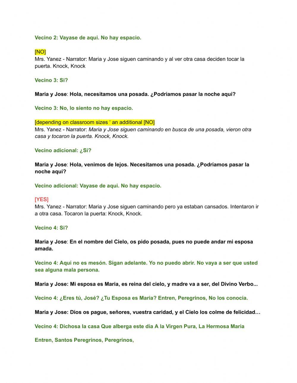 Las posadas script 4552220 myanez83 Live Worksheets