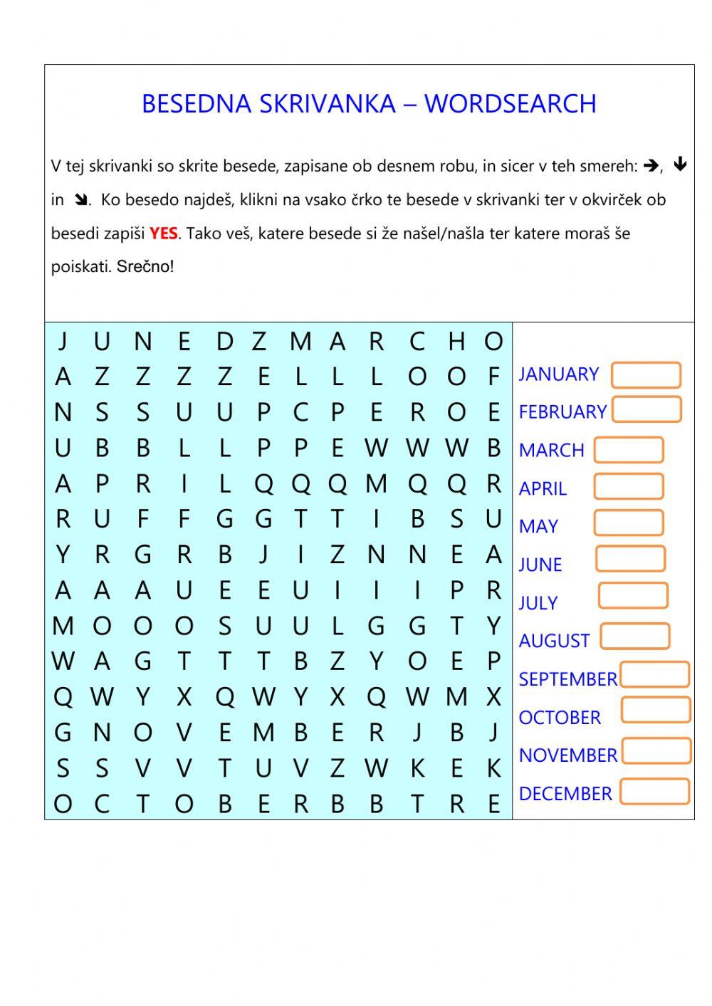 Revision- colours, shapes, months, sudoku