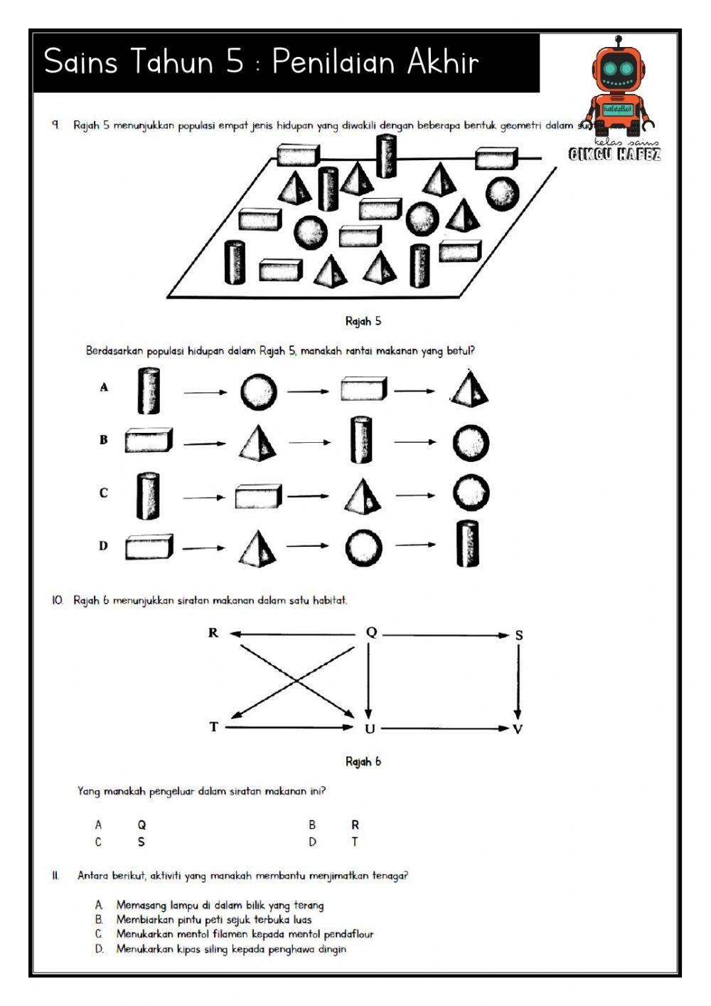 Penilaian Akhir Sains Tahun 5