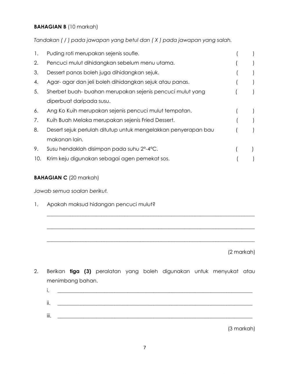 Hidangan Pencuci Mulut