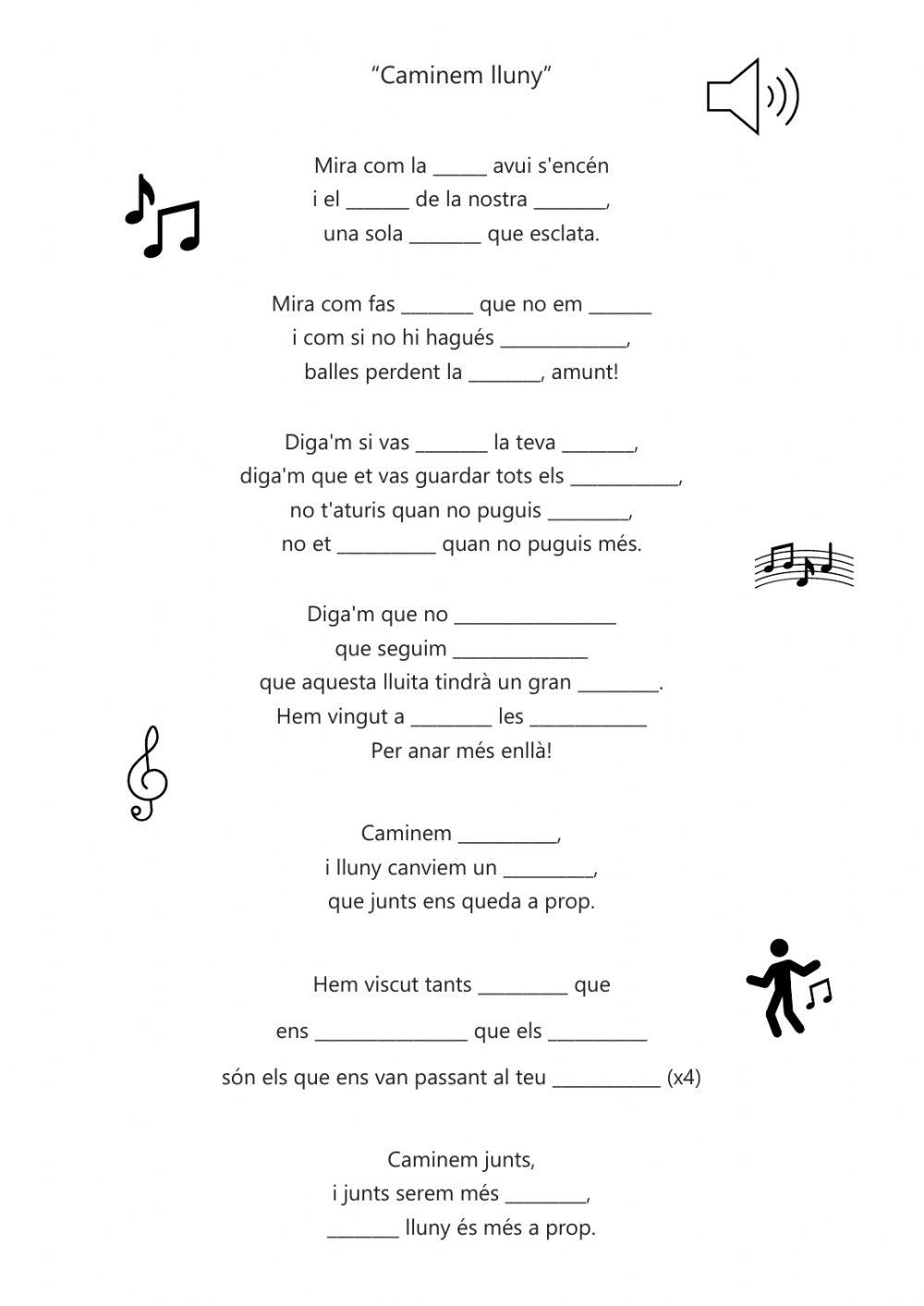 Comprensió oral cançó (adaptació)