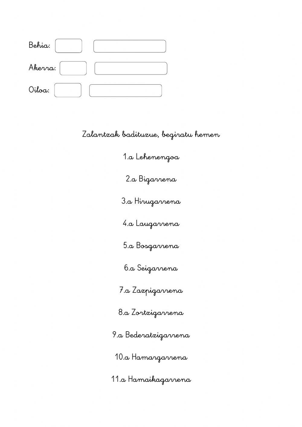 Zenbaki ordinalak