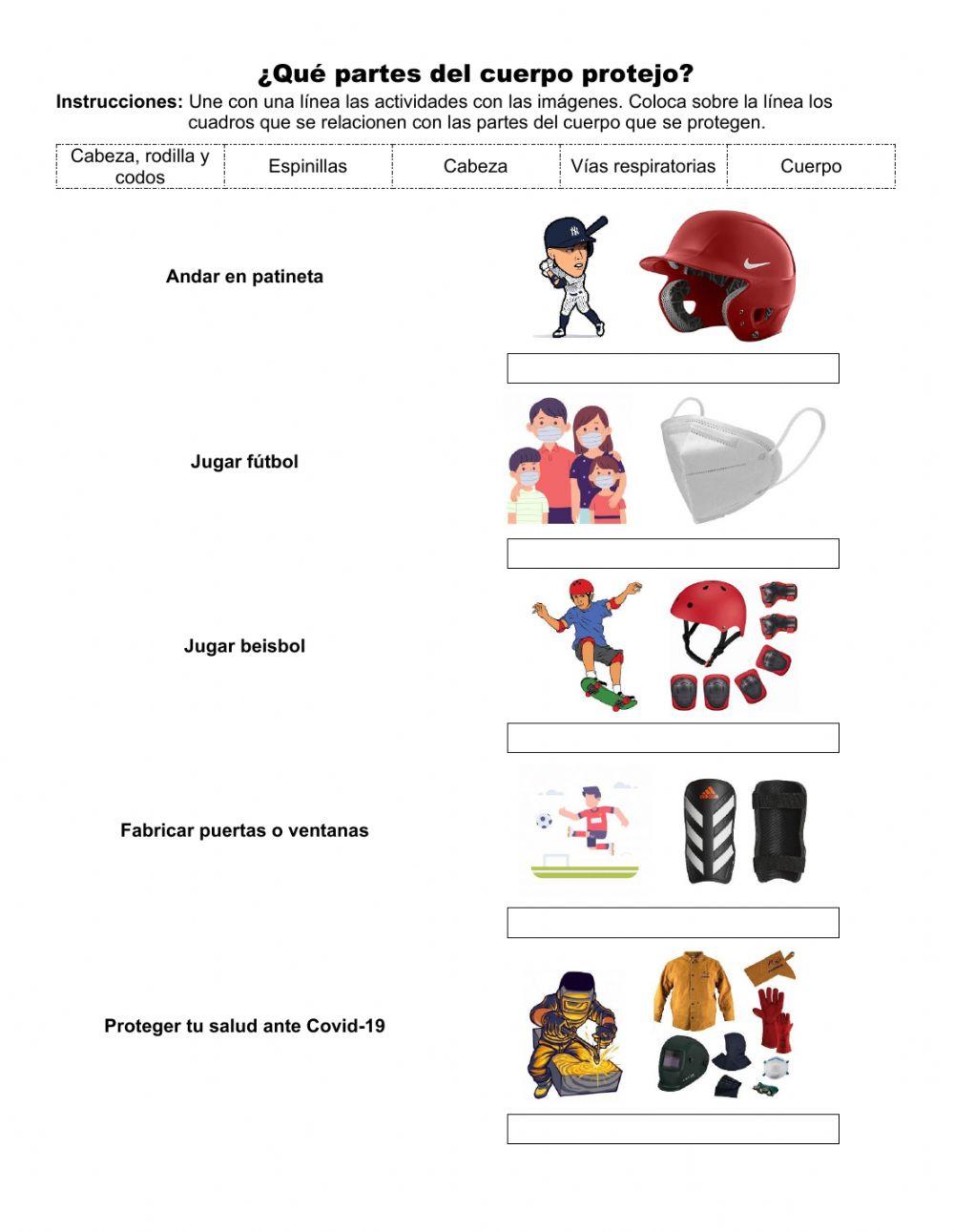 ¿Qué parte de mi cuerpo protejo?