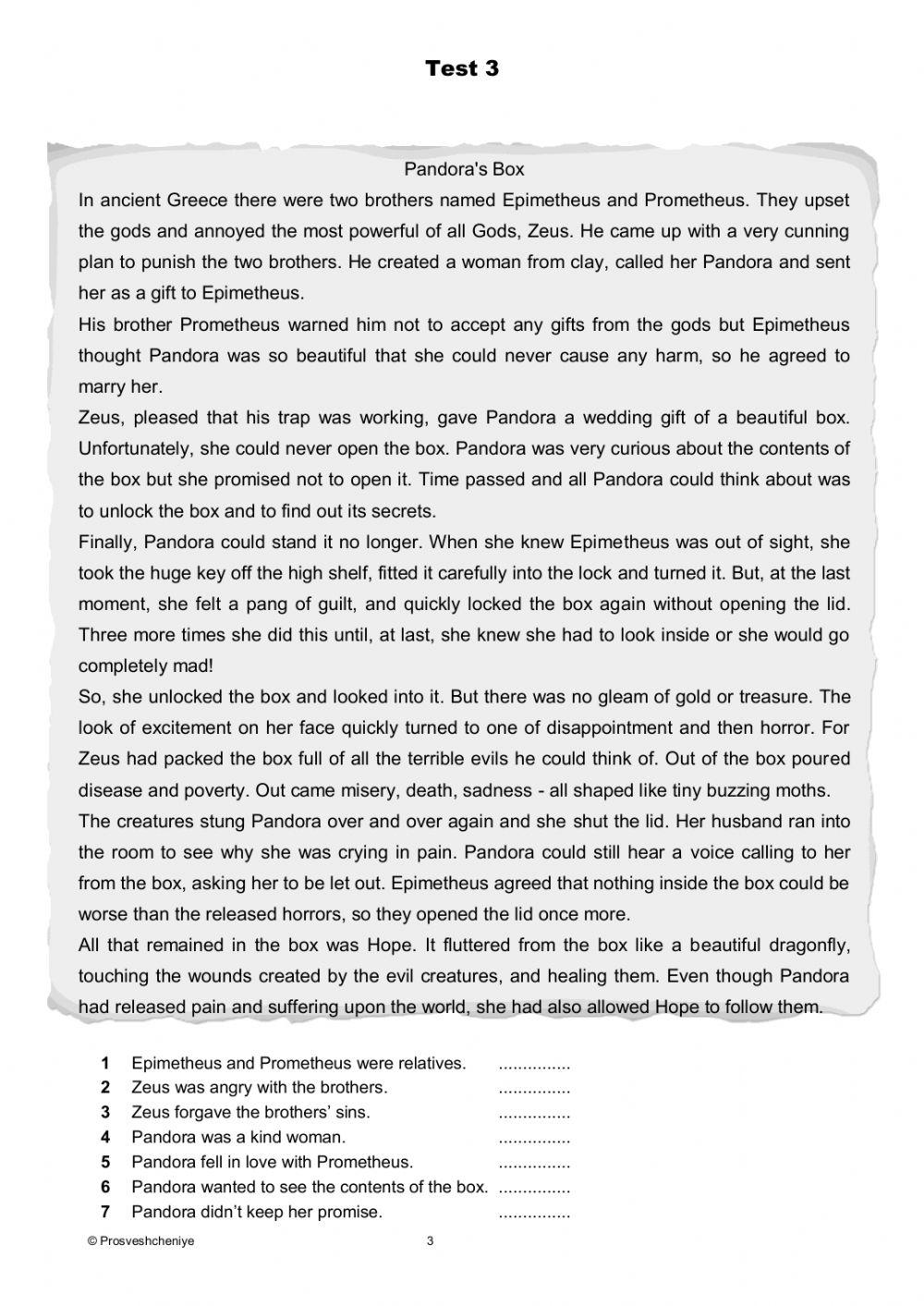 test starlight 6 module 3 worksheet | Live Worksheets