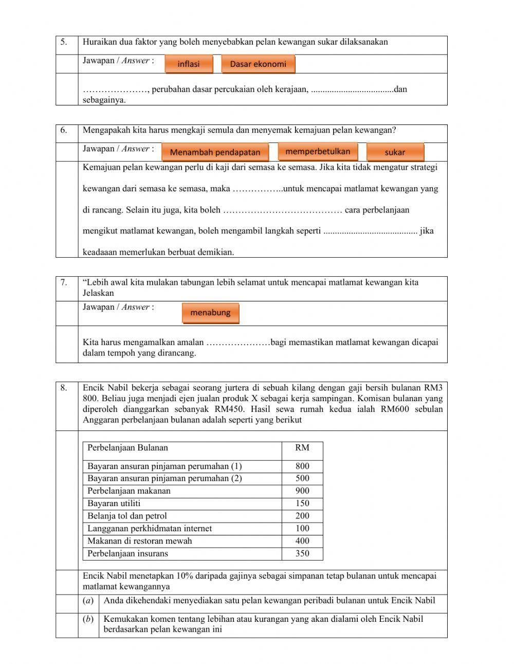 Bab 10 matematik pengguna : pengurusan kewangan ( praktis komprehensif )