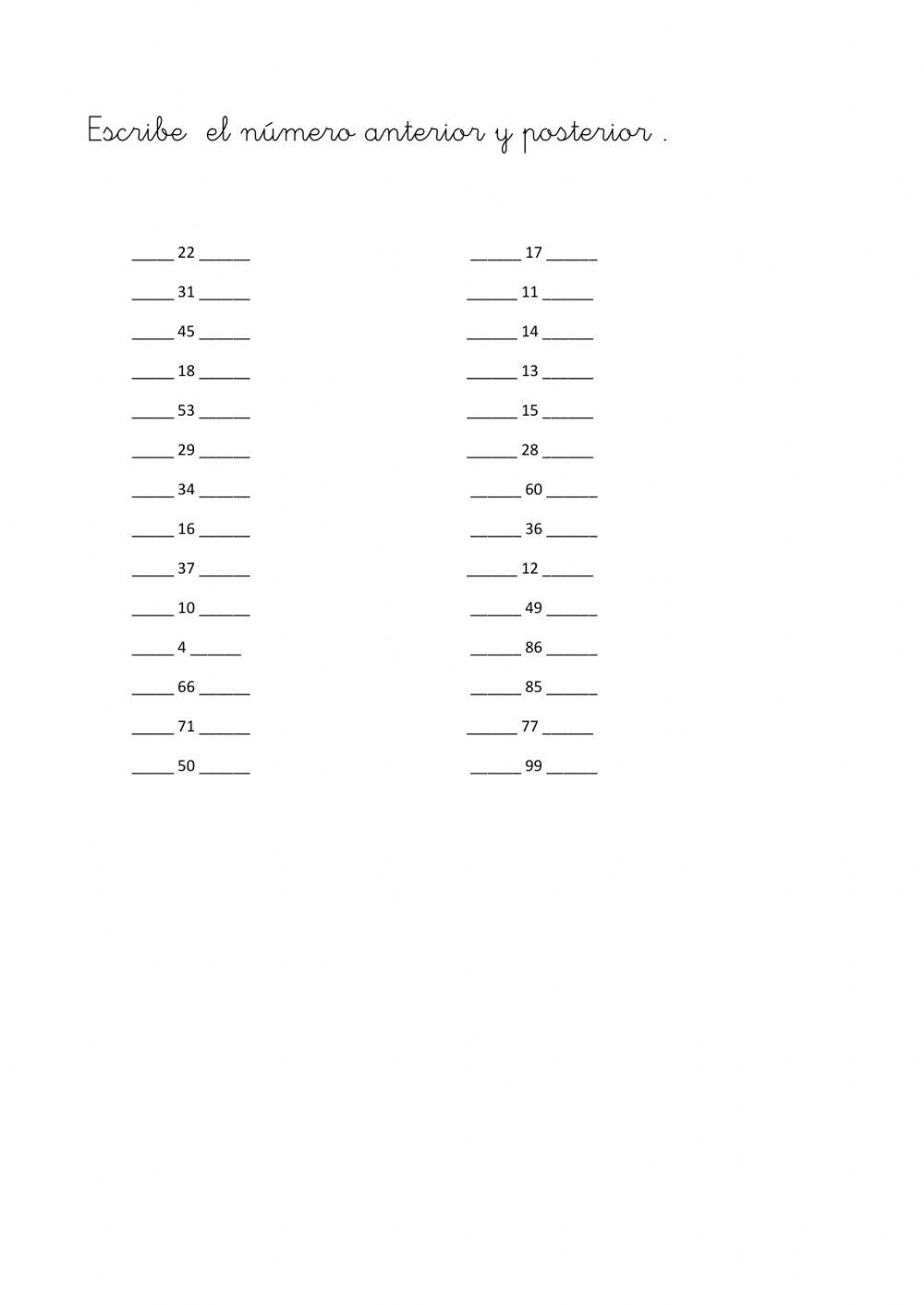 Anterior y posterior