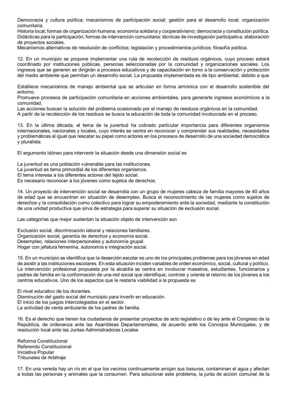 La ciudadanía y la participación