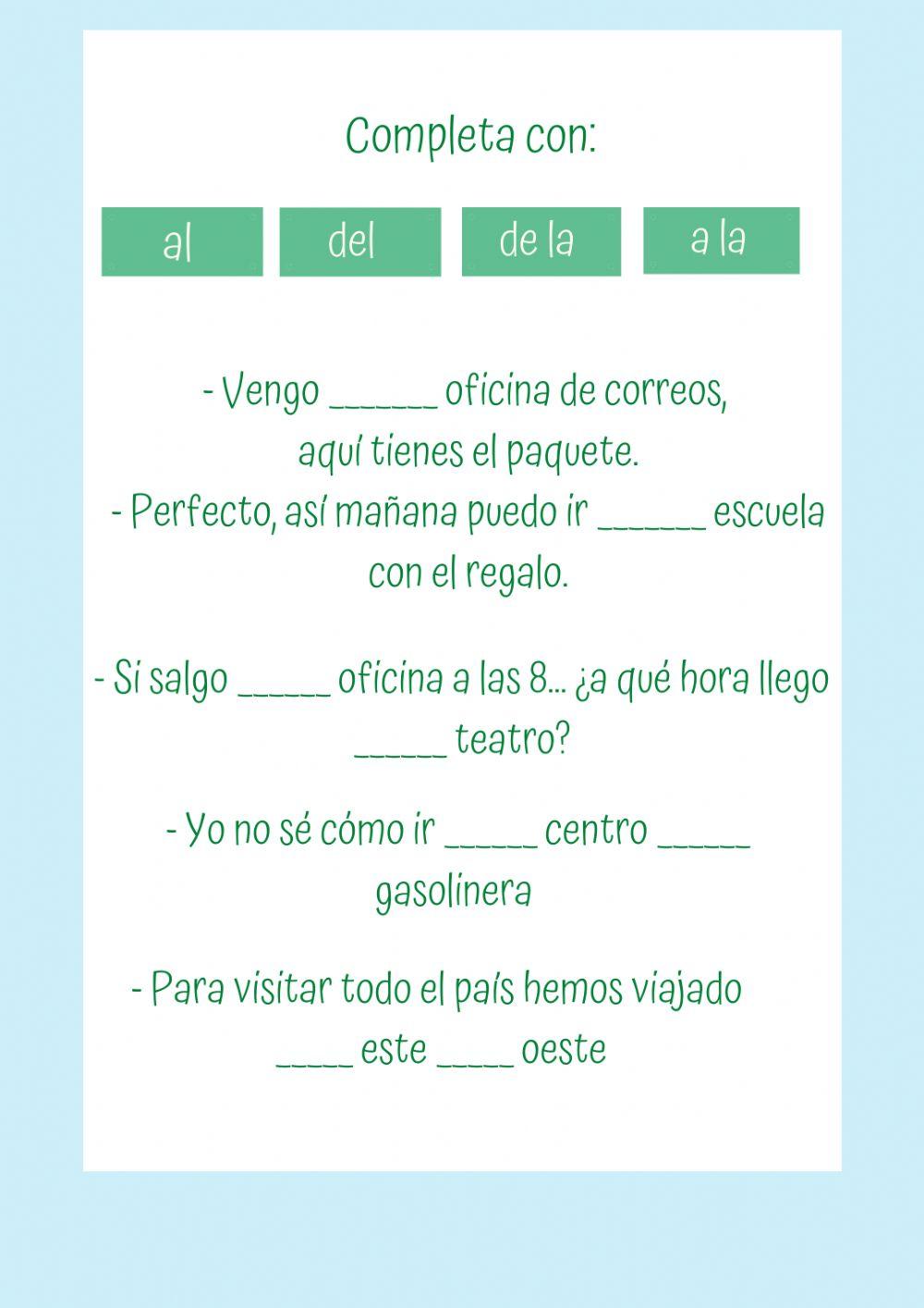 Preposiciones y verbos de movimiento
