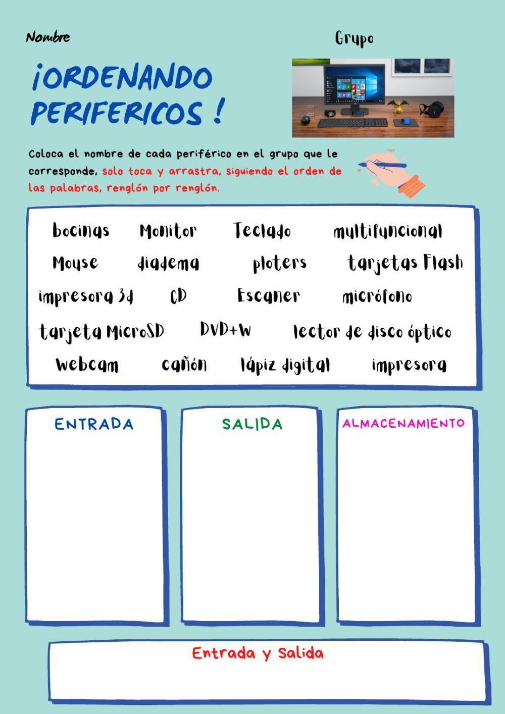 Ordenando perifericos