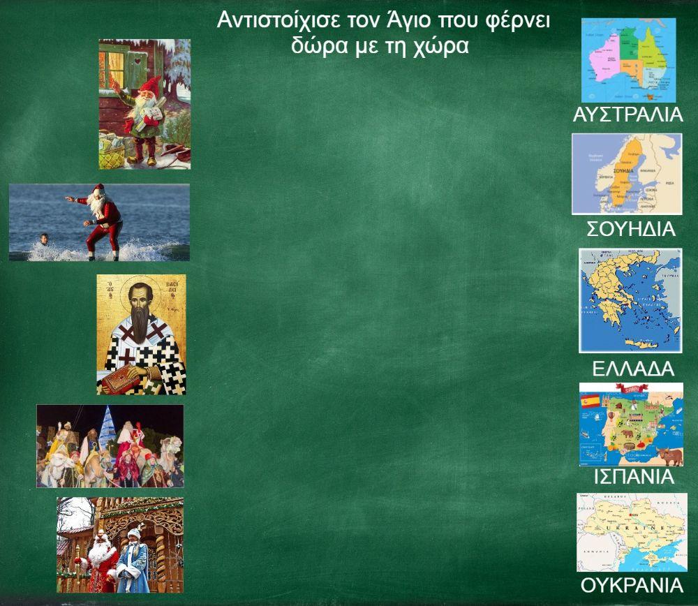 Αντιστοίχισε τον Άγιο με τη χώρα