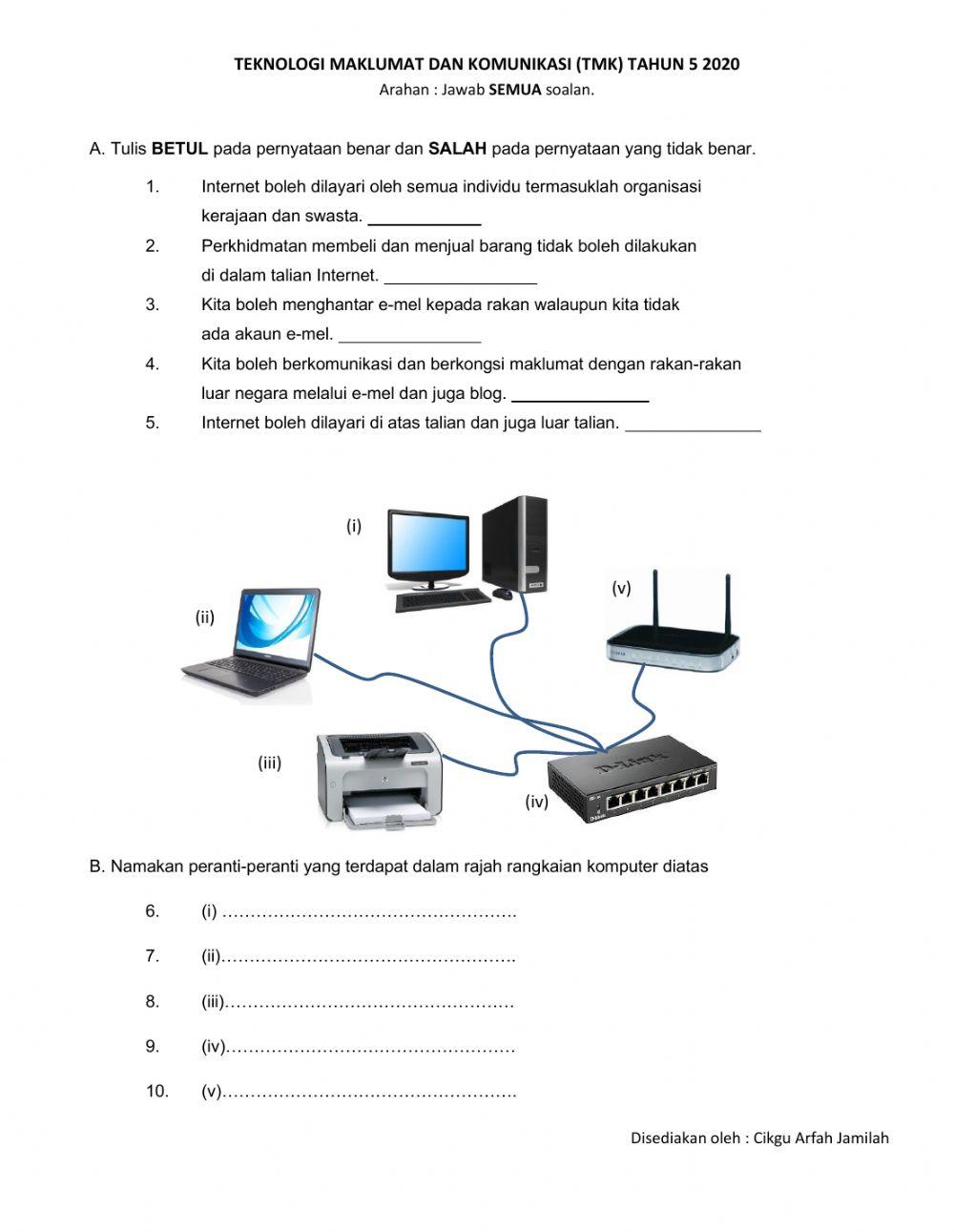 Latihan 2 TMK Tahun 5 2020