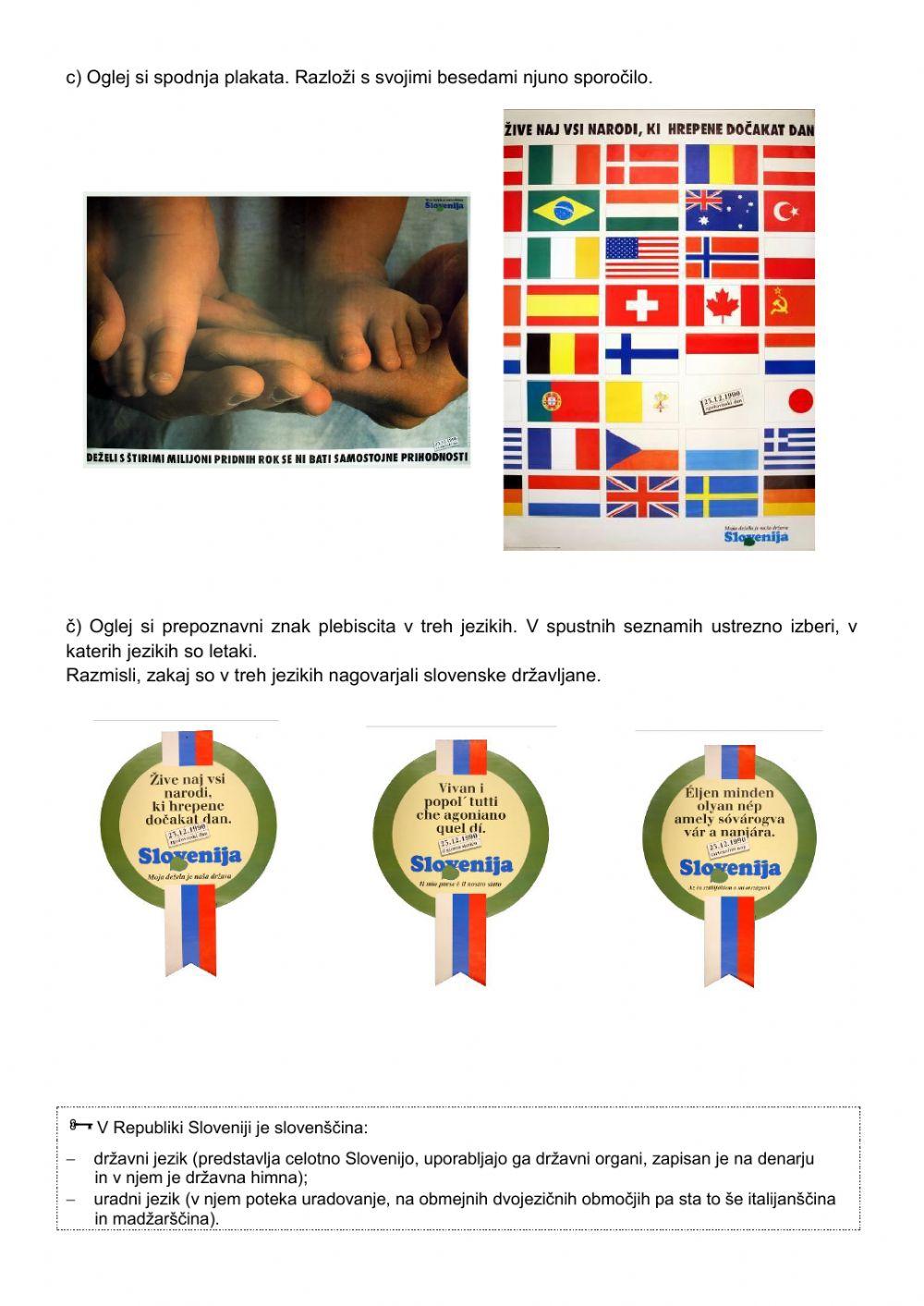 Delovni zvezek: Zbrali smo pogum. Moja dežela je naša država - Slovenija že 30 let