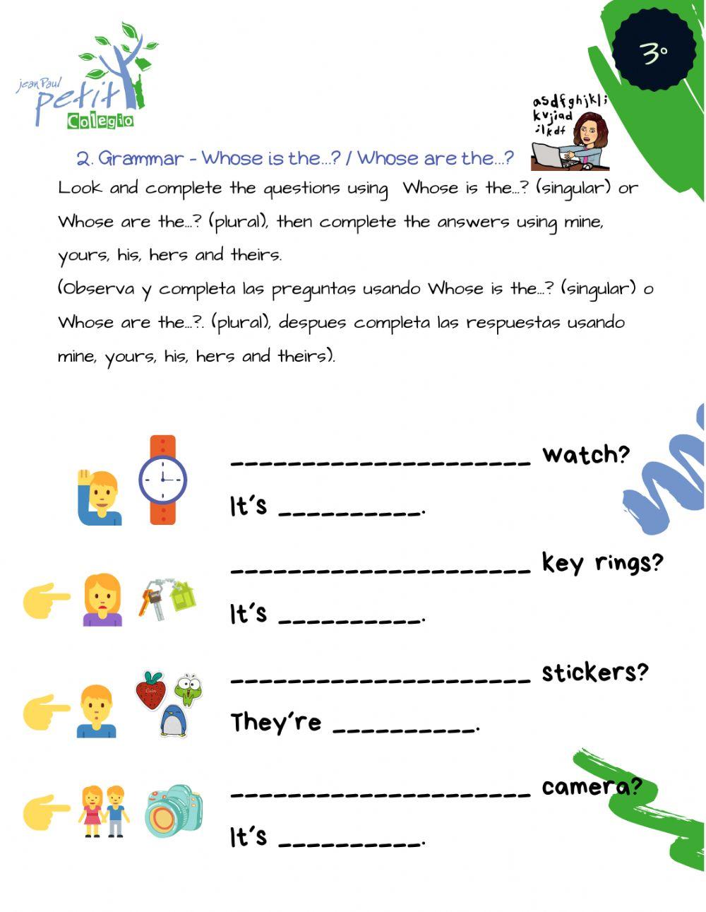 Unit 4. my possessions - unit test