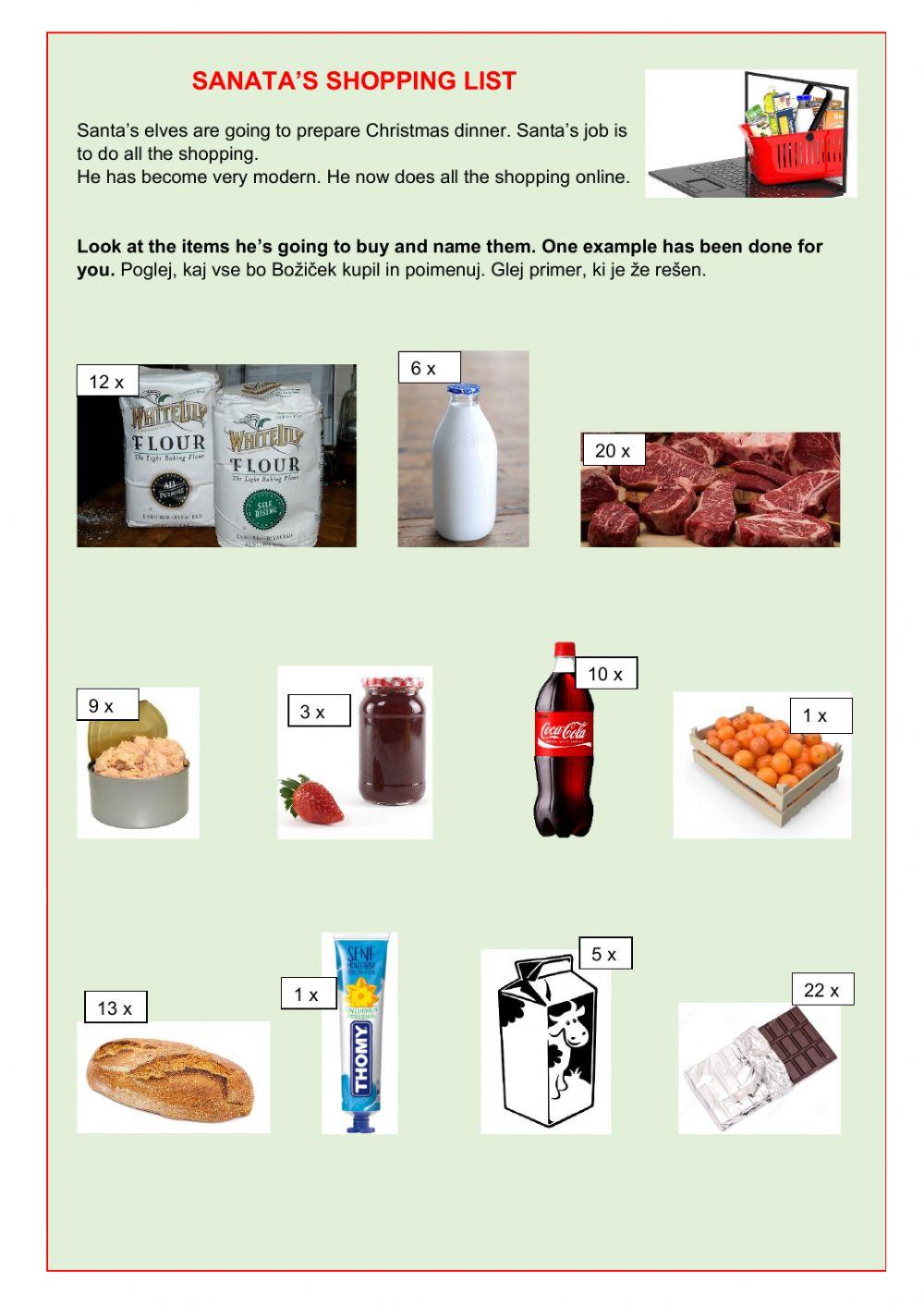 Santa's shopping list