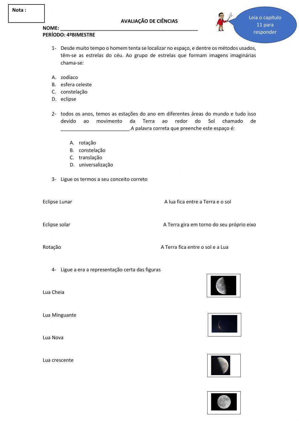 Revisão quarto bimestre