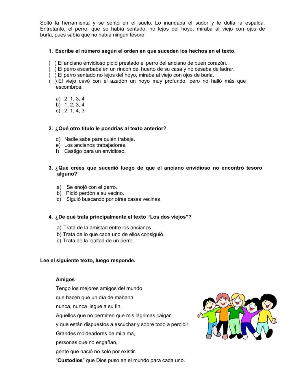 Comprensión de Lectura