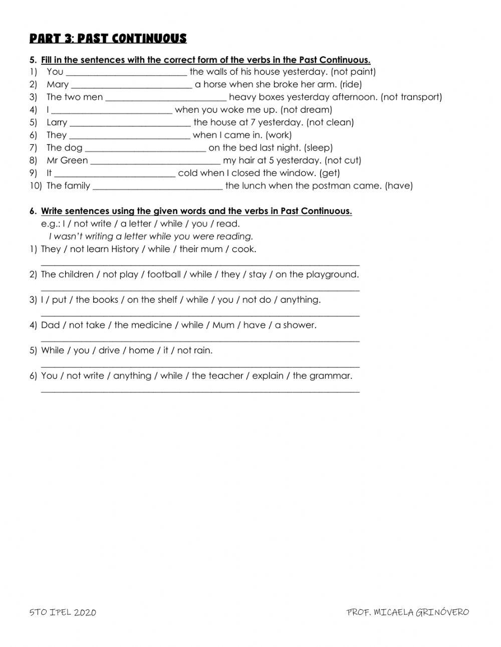 Actividades de práctica