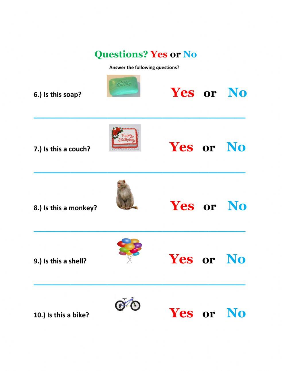 Yes or No Questions-5