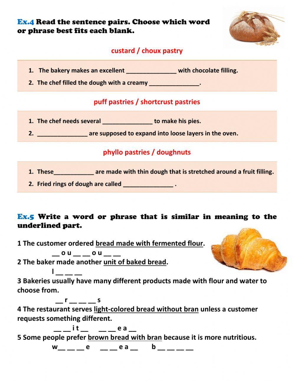 English for cooks. Unit 5