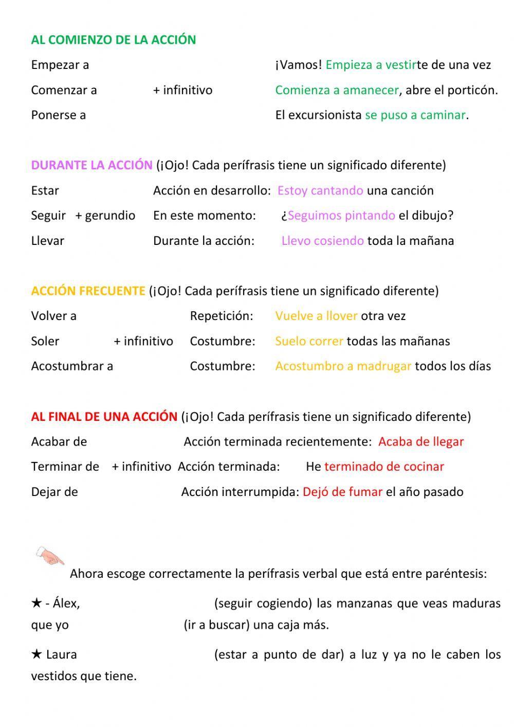 Perífrasis Verbales Aspectuales